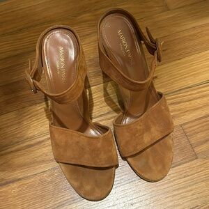 Marion Parke Brown Suede Heels